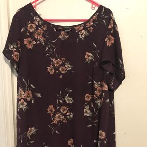 Torrid Floral Shirt, Size 2
